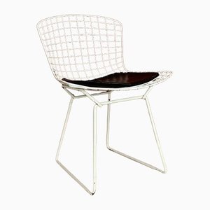 Vintage White Side Chair by Harry Bertoia