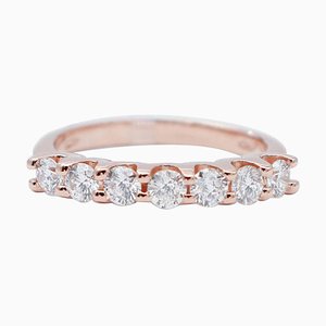 18 Karat Roségold Verlobungsring mit Diamanten