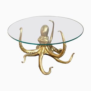 Tavolo da pranzo scultoreo in bronzo dorato
