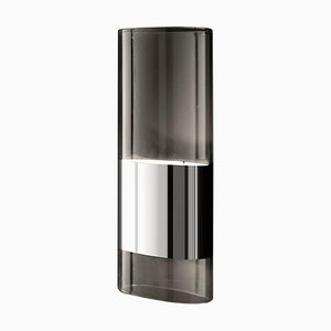 Medium Line Aluminium and Pyrex Glass Wall Lamp by Francesco Rota for Oluce