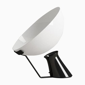 Aida Tischlampe aus Aluminium & Glas von Angelo Mangiarotti für Design M