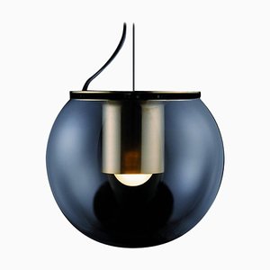 Large Gold The Globe Suspension Lamp by Joe Colombo for Oluce
