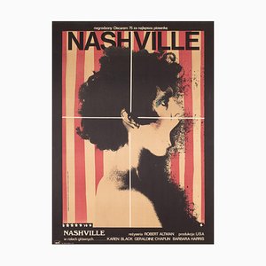 Polish A1 Film Movie Poster of Nashville by Klimowski, 1976