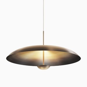 Gradient Patina Bronze Brass Cosmic Ore 100 Pendant Ceiling Lamp Chandelier by Eva Menz for Atelier001