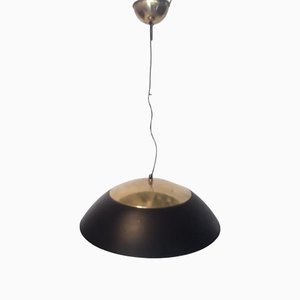 Large Black Ceiling Lamp, 1960s
