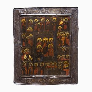 12 Fêtes de l'Église Orthodoxe, Métal, Encadré