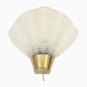 Muschelförmige Wandlampe von Asea, 1950er