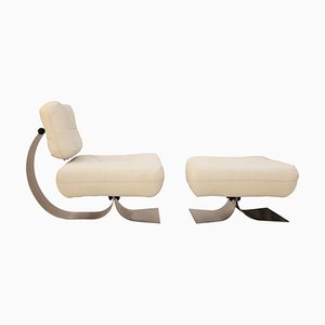 Mod. Alta Lounge Chair by Oscar Niemeyer for Mobilier International, Set of 2