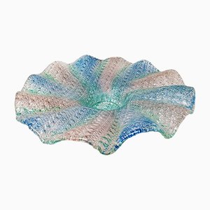 Großer Tafelaufsatz aus Muranoglas in Blau, Rosa & Grün von Linea Arte, Italien, 1960er