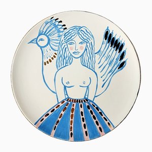 Woman with Volatile Plate by Dalila Chessa