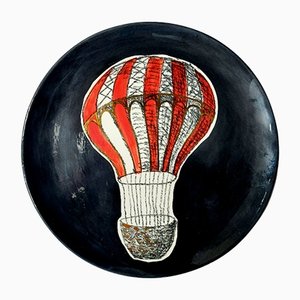 Hot Air Balloon Plate by Dalila Chessa