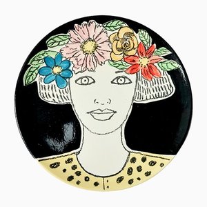 Crowned Woman Plate by Dalila Chessa