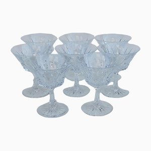 Crystal Champagne Cups from Villeroy & Boch, 1970s, Set of 8