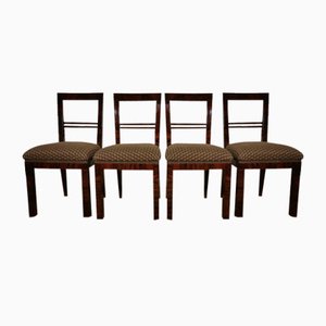 Art Deco Dining Chairs, Set of 4