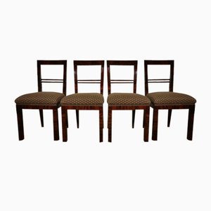 Art Deco Dining Chairs, Set of 4