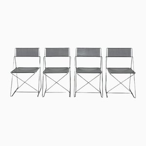 Nuova X-Line Chairs by Niels Jørgen Haugesen for Hybodan, 1970s, Set of 4
