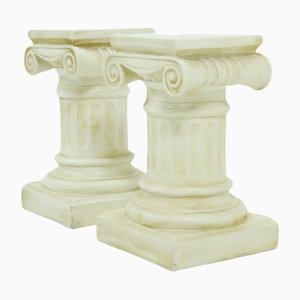Pedestal neoclásico de yeso, años 80