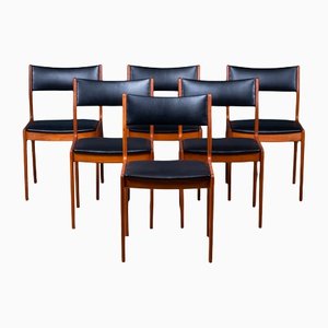 Dining Chairs in Teak by Johannes Andersen for Uldum Møbelfabrik, Set of 6