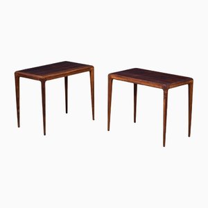 Rosewood Side Tables by Johannes Andersen for Silkeborg Møbelfabrik, 1960s, Set of 2