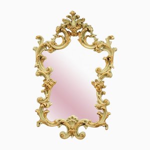 Venetian Lacquered and Gilded Mirror
