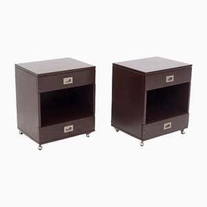 Vintage Nightstands in Wood by Luigi Caccia Dominioni for Residence Vips, Set of 2
