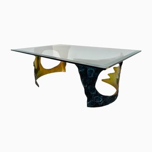 Rectangular Bronze Table by Willy Ceysens, 1970