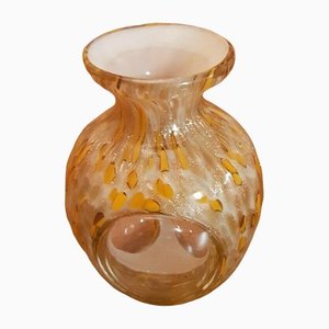 Vintage Speckled Gold Murano Vase
