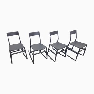 Modernist Black PS Ellan Chairs by Chris Martin for Ikea, 2008, Set of 4