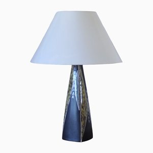 Large Ceramic Table Lamp by Svend Aage Jensen for Søholm, 1950s
