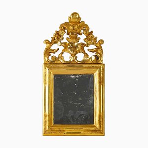 Small Carved Wood Mirror, 1700s