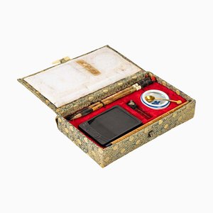 Vintage Textile Calligraphy Box