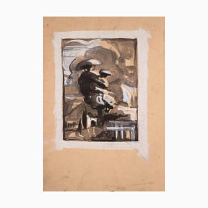 Claude Guez, Composition, Peinture Originale, Mid-20th-Century