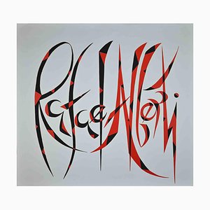 Rafael Alberti, Creative Sign, Original Serigraph, 1973