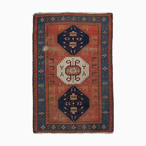 Old Light Red W=with Border and Medallion Geometric Ardebil Rug