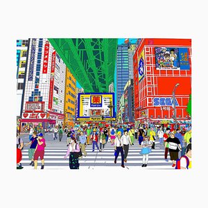 Marco Santaniello, Akihabara Street View, 2020, Impresión digital en lienzo
