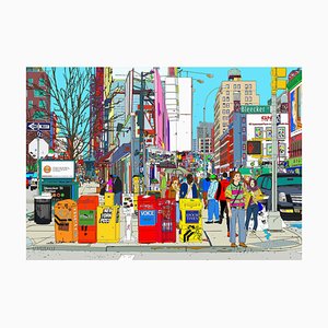 Marco Santaniello, Bleecker Street / Lafayette Nyc, 2020, Impresión digital en lienzo
