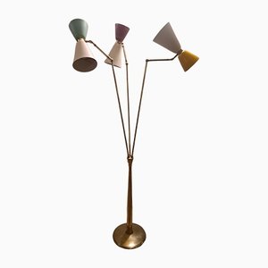 Modernistische Stehlampe von Oscar Torlasco für Lumi