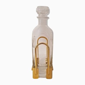 Vintage Italian Gold Plated Drinks Bottle Decanter