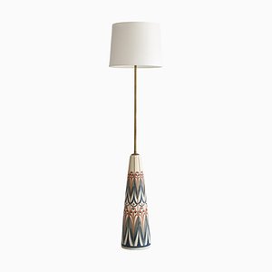 Big Modern Danish Floor Lamp in Ceramic by Rigmor Nielsen for Søholm, 1960s