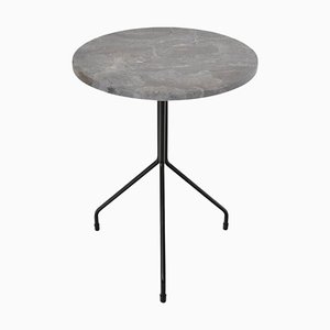 Small All for One Grey Marble Side Table by Ox Denmarq