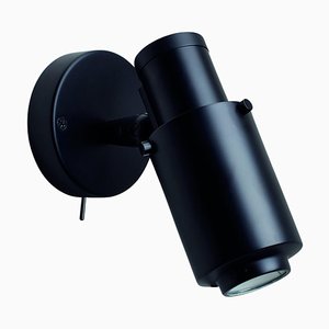 Black Biny Spot Wall Lamp by Jacques Biny for Rima