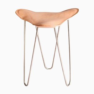 Nature and Steel Trifolium Stool by Ox Denmarq