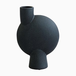 Black Medio Sphere Vase Bubl by 101 Copenhagen, Set of 4