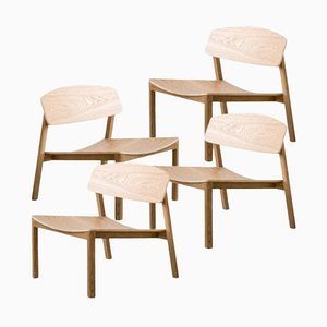 Oak Halikko Lounge Chair by Made by Choice, Set of 4