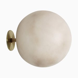 Planette 12 Alabaster Wall Light by Contain