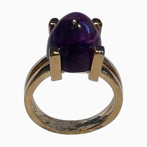 Gold Ring with Amethyst from Georg Jensen