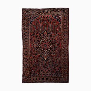 Dark Red Floral Rug