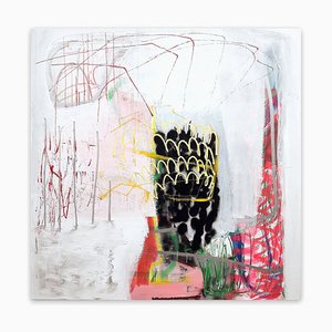 Ludovic Dervillez, Ananas Spritz, 2021, Mixed Media on Canvas