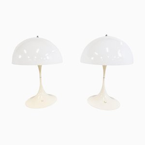 Large Panthella Table Lamps by Verner Panton for Louis Poulsen, 1970s, Set of 2