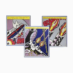 Roy Lichtenstein, As I Opened Fire (Lifetme Edition), Lithographs, Set of 3